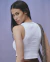 MUSCULOSA RIBBED BLANCA CROP en internet