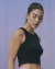 MUSCULOSA RIBBER NEGRA CROP - comprar online
