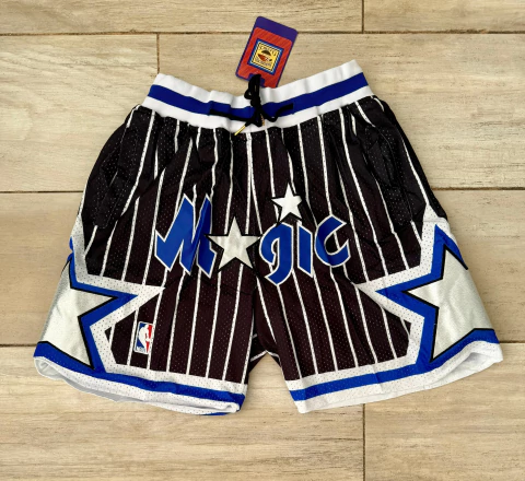 Short Orlando Magic NBA negro con bolsillos - comprar online
