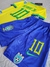 Kit Niños Brasil 2022/23 Titular Neymar Jr - tienda online