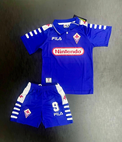 Kit Niños RETRO Fiorentina 1998 Titular Batistuta 9