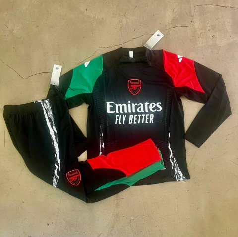 Conjunto Arsenal FC 2024/25 buzo negro - comprar online