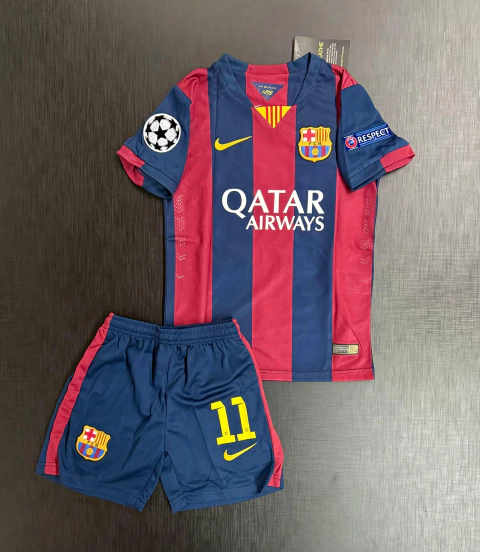 Kit Niños RETRO Barcelona 2014/15 Titular Neymar Jr 11 - comprar online