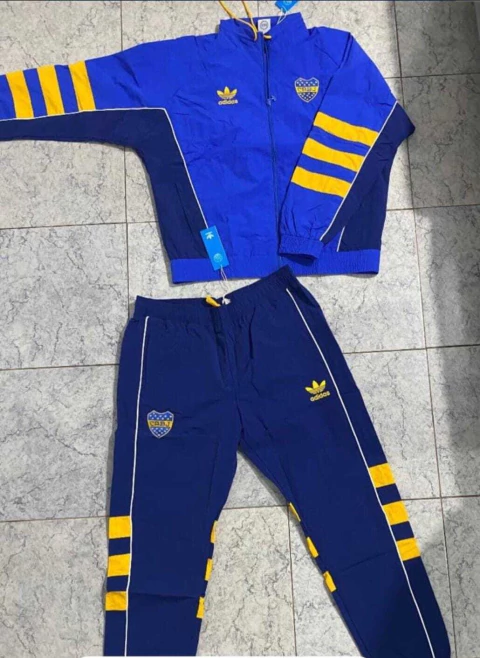 Conjunto Boca Jrs Estilo Retro Oscuro - comprar online