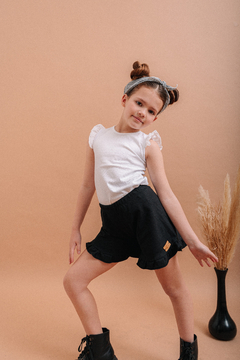 Conjunto! Short ESPIGA + Remera VALENTINA + Gomitas Broderie - comprar online