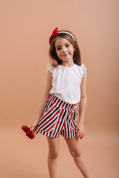 Conjunto! Short SOPHIA + Remera VALENTINA + Gomita Moño en internet