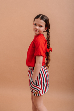 Conjunto! Short SOPHIA + Remera ORNELLA + Gomitas Moño Rojo en internet