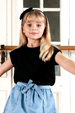Remera LUDMILA Negro. Ultimas! Talles 2 y 4