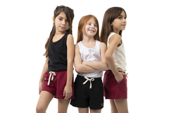 SHORT ALINA GRIS MELANGE - tienda online