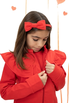 Imagen de Moño Línea básica ROJO. Vincha o gomitas