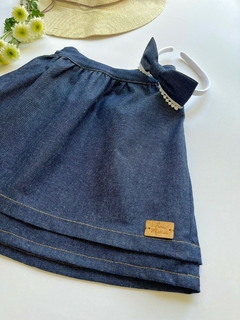 Conjunto! Falda CHERI + Remera ORNELLA + Gomita Moño Rojo - tienda online