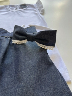 Conjunto! Falda CHERI + Remera VALENTINA + Vincha Denim en internet