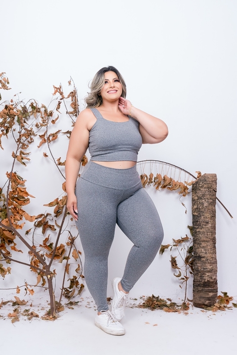 CONJUNTO LEGGING + TOP PLUS SIZE - buy online