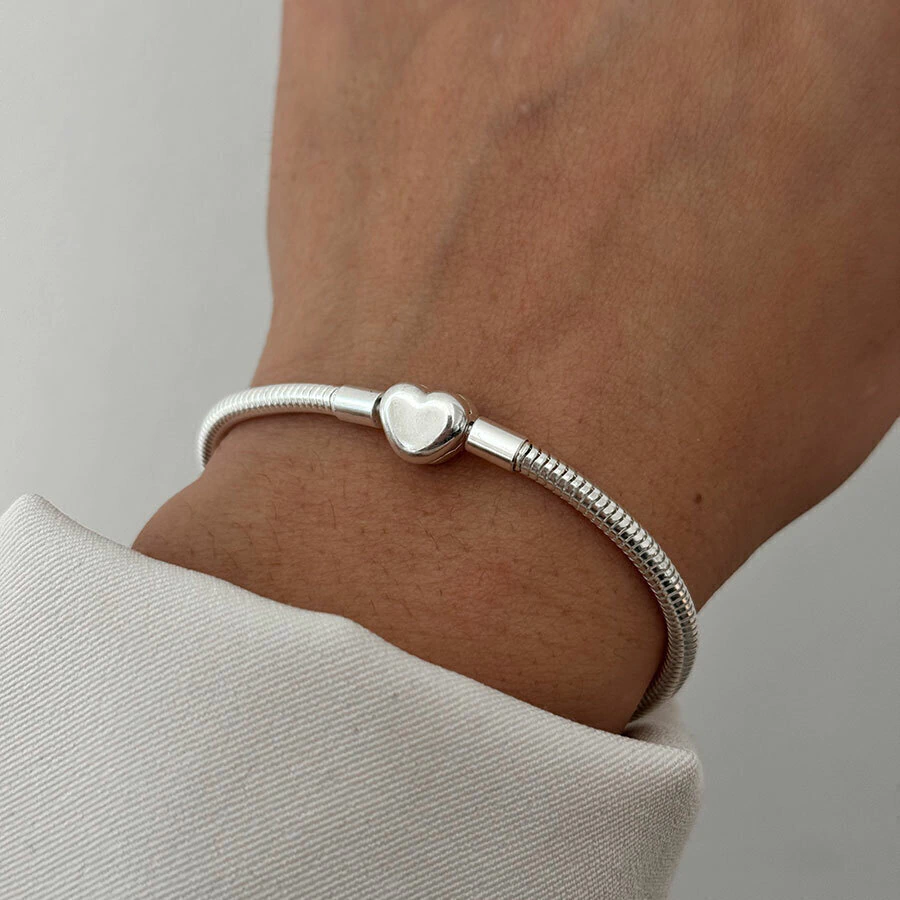 Pulsera Pando Silver Heart