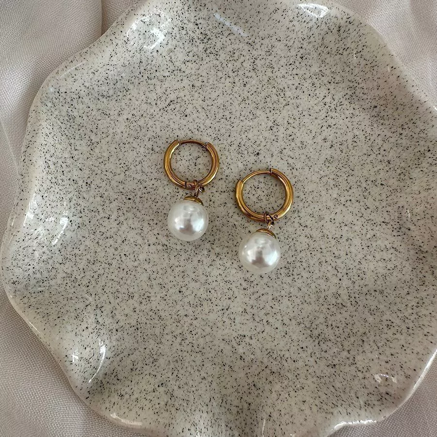 Argollas con Perla
