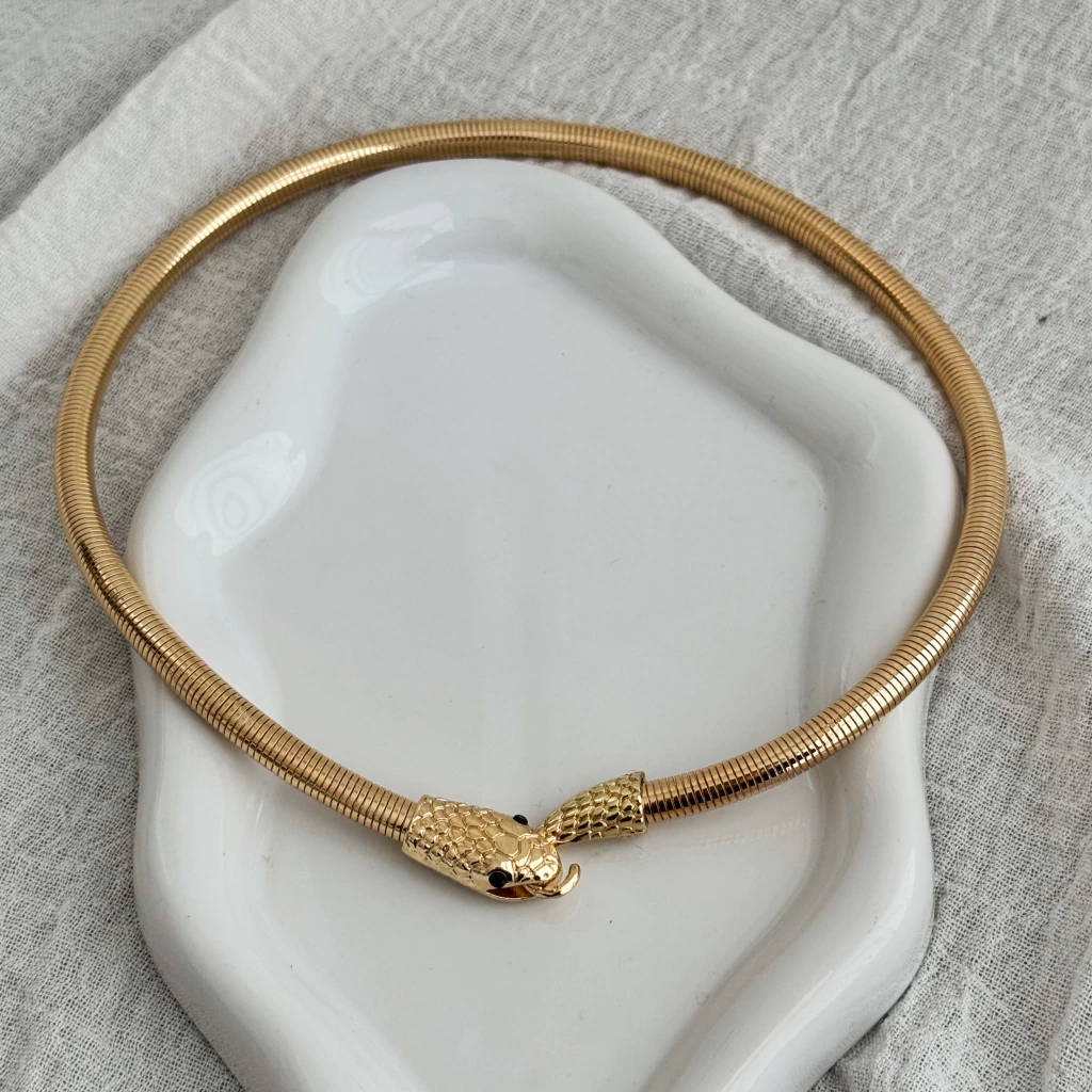 Gargantilla Serpiente | Enchapado en Oro