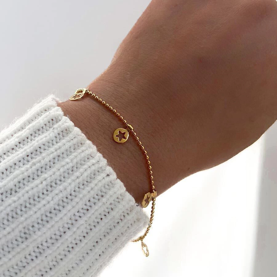 Pulseras de Bolitas con Estrellas