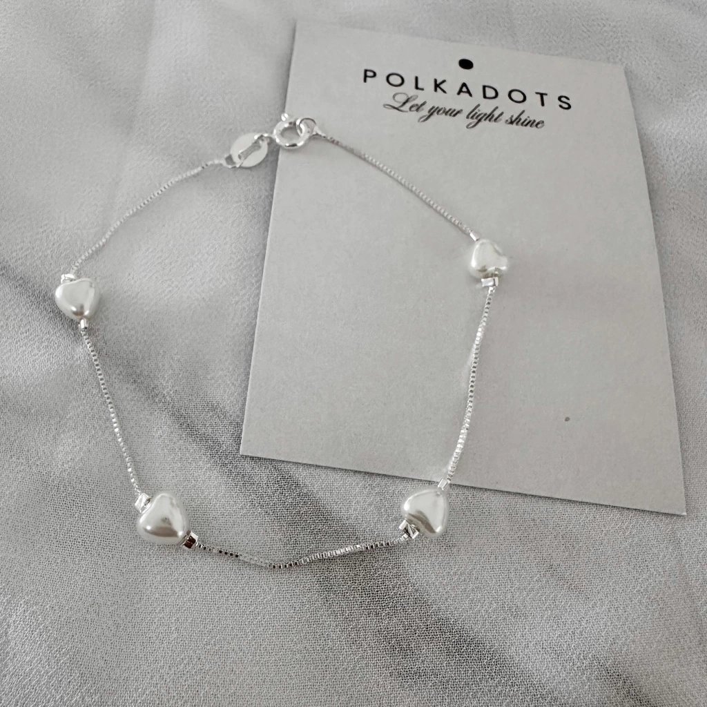 Pulsera Perlas Corazón