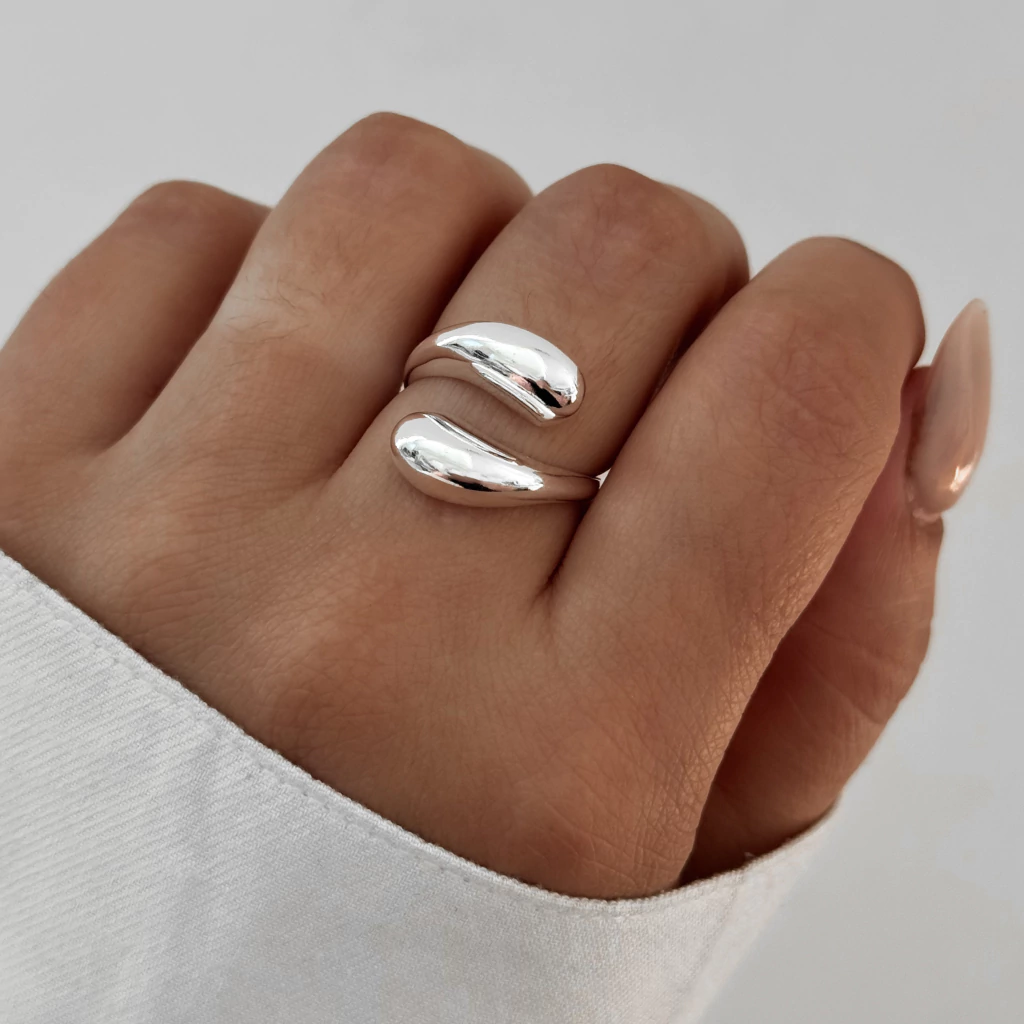 Anillo Gota Drop Plata 925