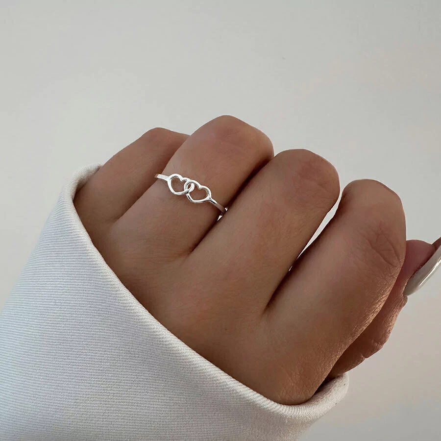Anillo Doble Corazón