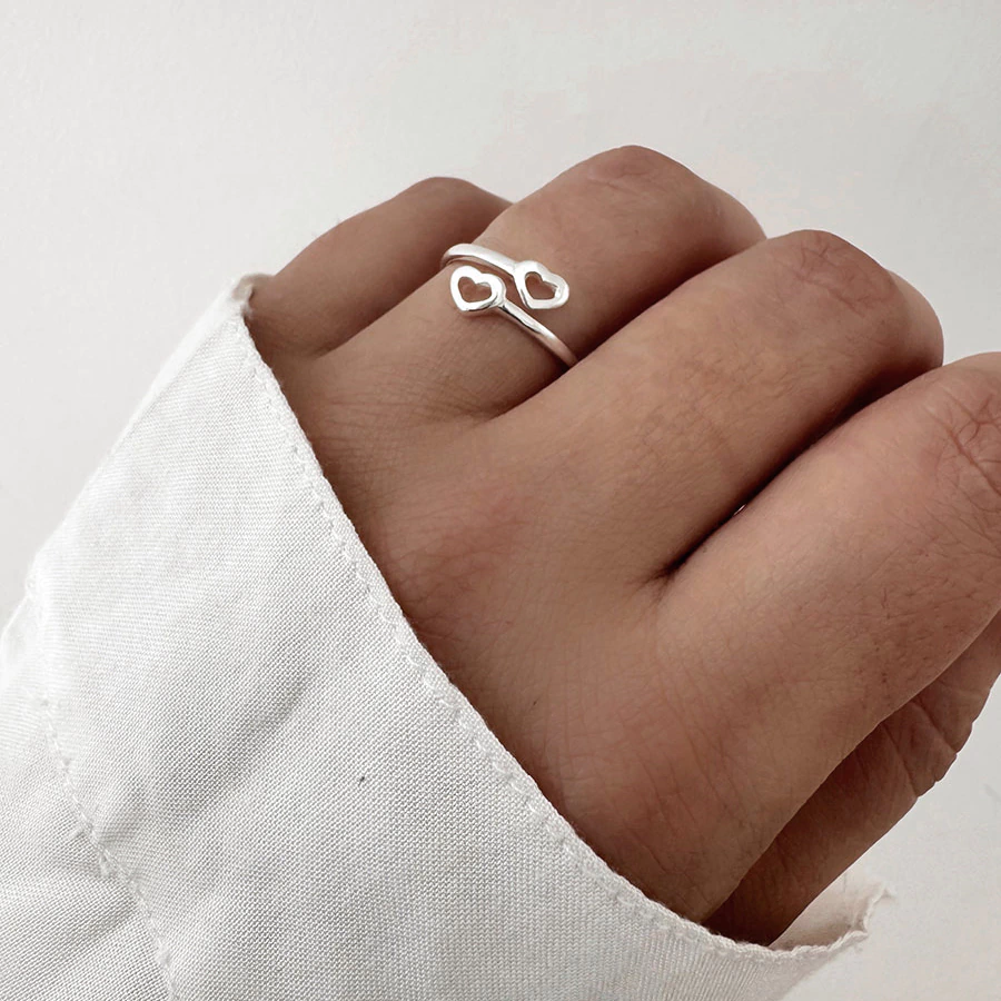 Anillo Double Heart