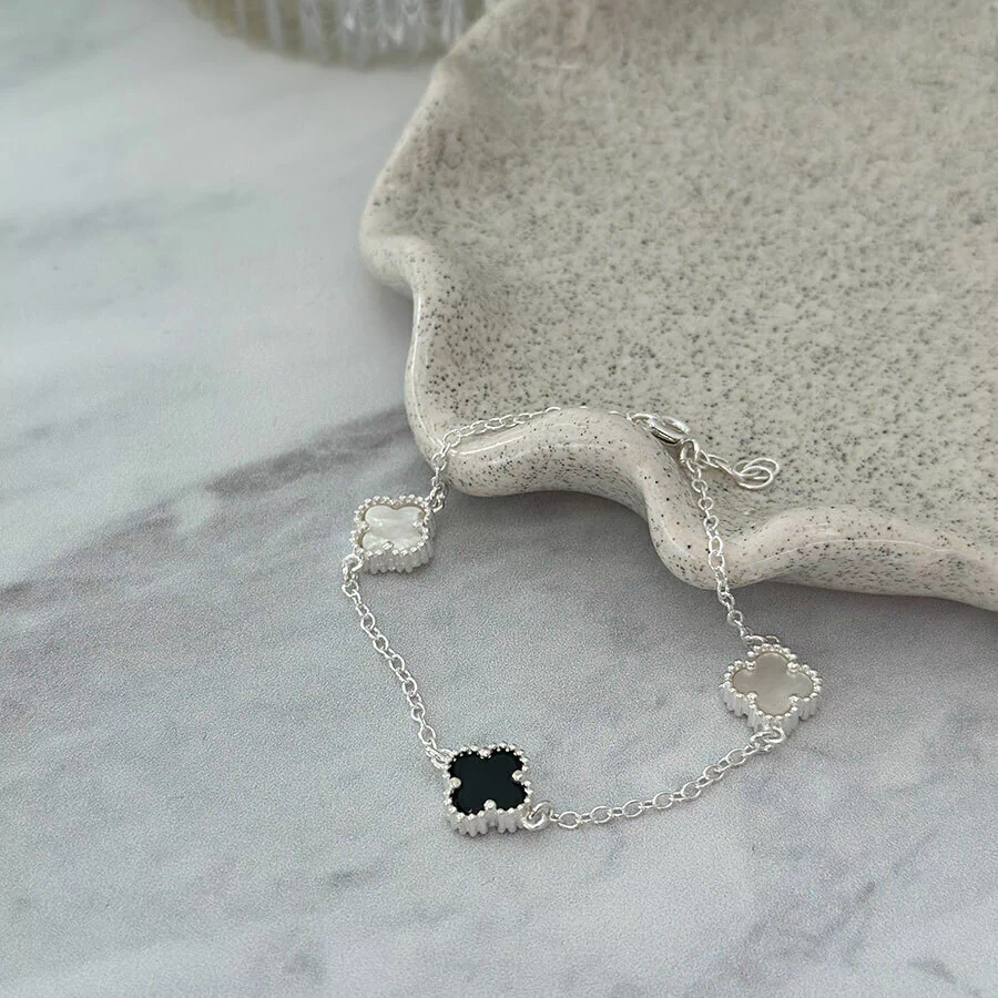 Pulsera Flowers Plata