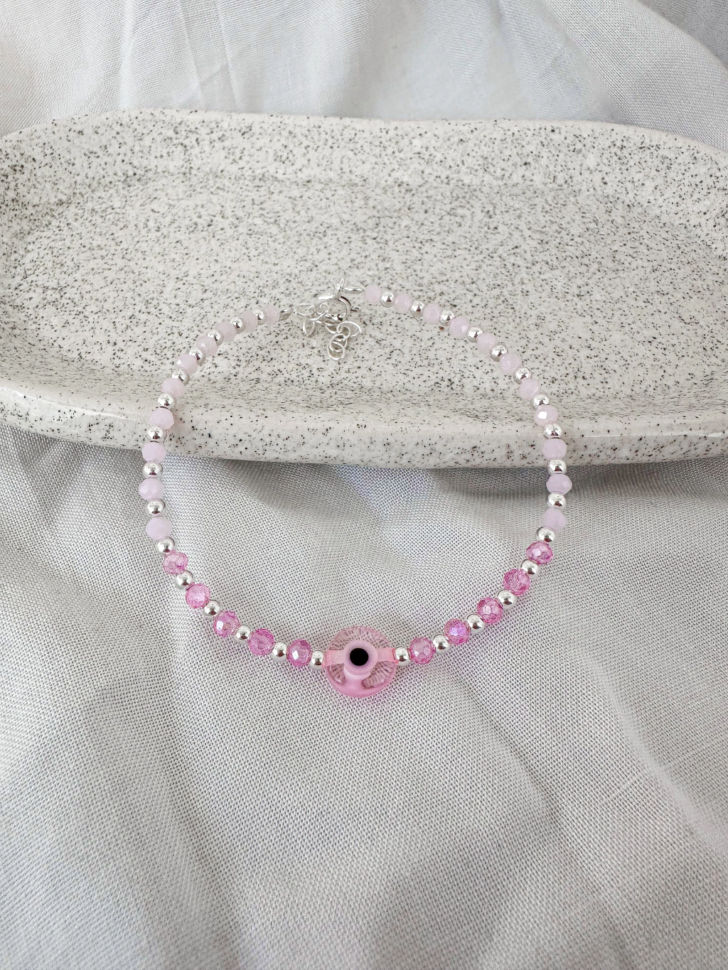 Pulseras Con Cristales y Ojito
