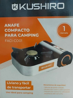 Anafe compacto camping Kushiro 1 hornalla