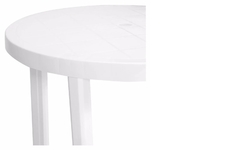 Mesa Redonda Quality Blanca 90 cm - Distribuidora Hogar