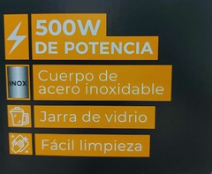 Licuadora con jarra de vidrio LI8450 500W Atma - Distribuidora Hogar
