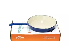 Sartén de Hierro Fundido Esmaltado Azul 26 cm Vonne en internet
