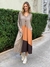 VESTIDO TRICOLOR BERLIM CARMELO - comprar online