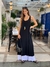 VESTIDO DUPLO OLGA BRANCO E PRETO na internet