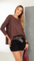 BLUSA BOULEVARD MARROM - comprar online