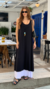 VESTIDO DUPLO OLGA BRANCO E PRETO