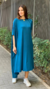 VESTIDO TAPÁZIO PETROLÉO