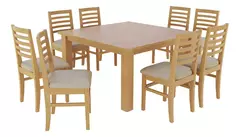 Jgo. de Pacifico PREMIUM (MESA 130X130 + 8 SILLAS) - comprar online