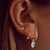 Argollas HORUS NACAR - Abalorios Accesorios