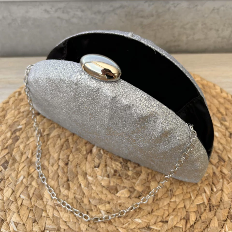 Clutch Barcelona Plateado - comprar online