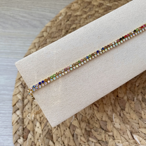Choker Strass Multicolor - comprar online