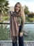 Mantón Flecos Marron - comprar online