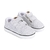 ZAPATILLAS CON ABROJO BEBE Y NIÑOS DE LONA GRIS CLARITO - comprar online