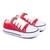 ZAPATILLAS CORDON BAJAS PARA BEBES Y NIÑOS LONA ROJA 17-26 / 27-34 - comprar online