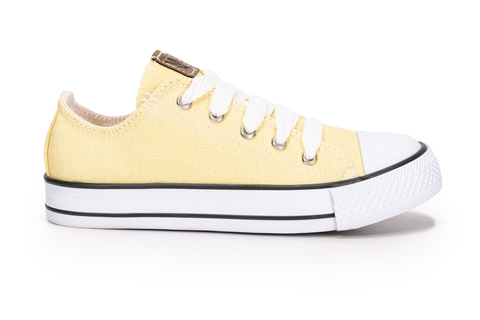 ZAPATILLAS CORDON BAJAS PARA BEBES Y NIÑOS LONA AMARILLA STAR 18-26 / 27-34 - comprar online