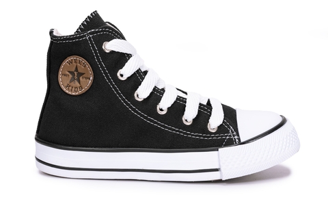 BOTA STARS NEGRO LONA BEBES Y NIÑOS 18-26 / 27-34 - comprar online