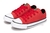 ZAPATILLAS CORDON BAJAS PARA BEBES Y NIÑOS ECO CUERO ROJO STAR 18-26 / 27-34 en internet