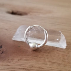 Aro Conti Argollita 10mm Bolita 4mm Plata 925 - comprar online