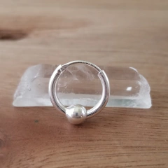 Aro Conti Argollita 10mm Bolita 4mm Plata 925 en internet