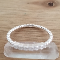 Imagen de Anillo Neus Bolitas Sin Fin Cubic Plata 925