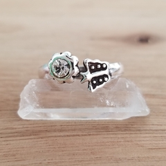 Anillo Spring Midi Falange Regulable Cubic Blanco Plata 925 - comprar online